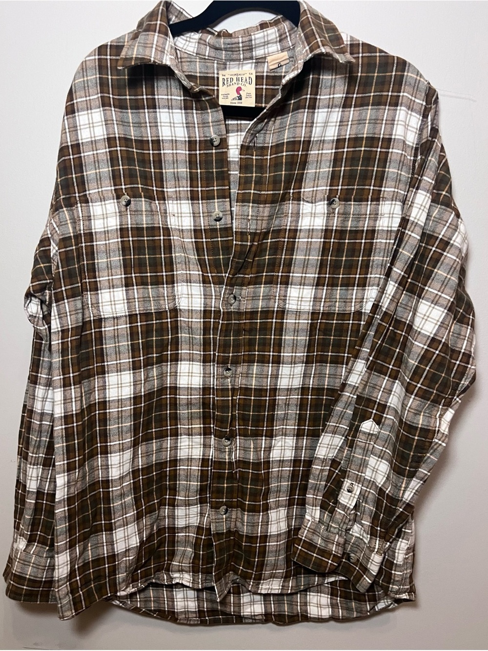 Men’s Redhead flannel button up shirt size large
